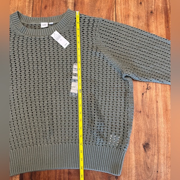 ☀️ NWT GAP Crochet Crewneck XL Sweater - Picture 8 of 13